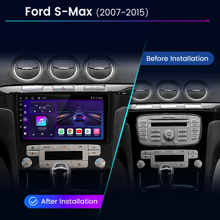 Navigatie Dedicata Ford S-Max (2006 - 2015) 9Inch, 8Gb Ram, 256Gb Stocare, Carplay [7]