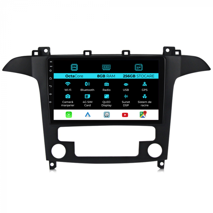 Navigatie Dedicata Ford S-Max (2006 - 2015) 9Inch, 8Gb Ram, 256Gb Stocare, Carplay [1]