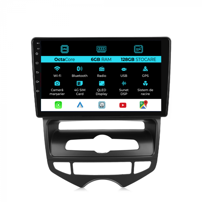 Navigatie Android Dedicata Hyundai IX20 (2010-2019), 9Inch, 6Gb Ram, 128Gb Stocare, Bluetooth, WiFi, Carplay [1]