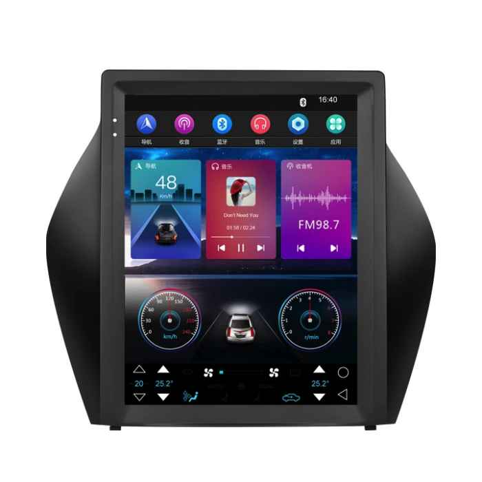Navigatie Android Dedicata Hyundai Ix35 (2009 - 2015)  9.7 Inch, 6Gb Ram, 128Gb stocare, Bluetooth, WiFi, Carplay [2]