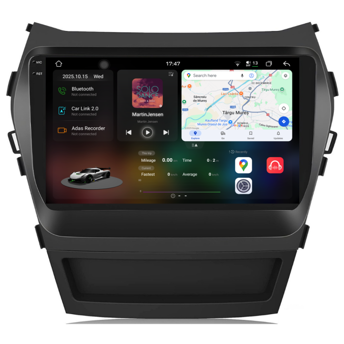 Navigatie Android Dedicata Hyundai IX45 SantaFe (2013-2017), 2K, 12Gb Ram, 256Gb Stocare, Carplay [1]
