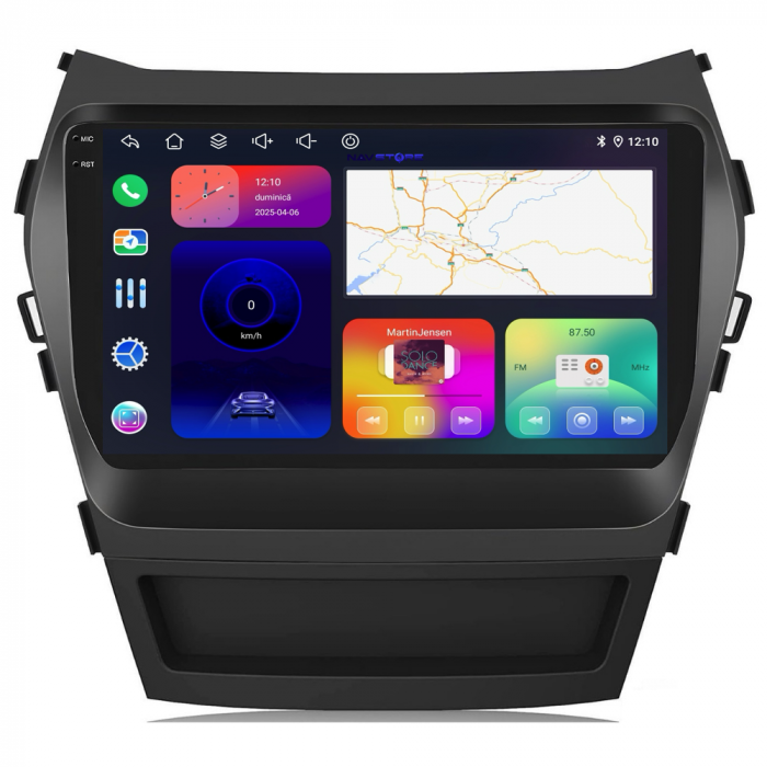 Navigatie Android Dedicata Hyundai IX45 SantaFe (2013-2017), 9Inch, 6Gb Ram, 128Gb Stocare, Carplay [6]