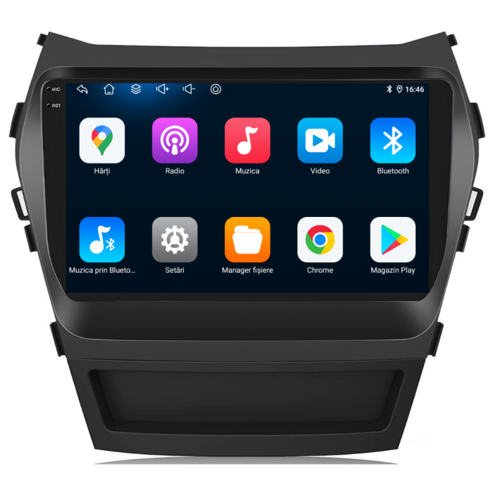 Navigatie Android Dedicata Hyundai IX45 SantaFe (2013-2017), 9Inch, 6Gb Ram, 128Gb Stocare, Carplay [5]