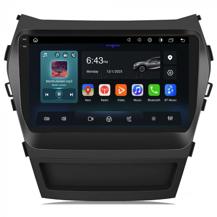 Navigatie Android Dedicata Hyundai IX45 SantaFe (2013-2017), 9Inch, 6Gb Ram, 128Gb Stocare, Carplay [5]