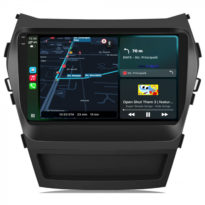 Navigatie Android Dedicata Hyundai IX45 SantaFe (2013-2017), 9Inch, 6Gb Ram, 128Gb Stocare, Carplay [2]
