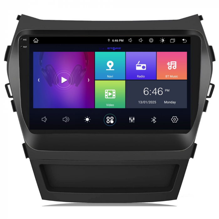 Navigatie Android Dedicata Hyundai IX45 SantaFe (2013-2017), 9Inch, 8Gb Ram, 256Gb Stocare, Carplay [7]