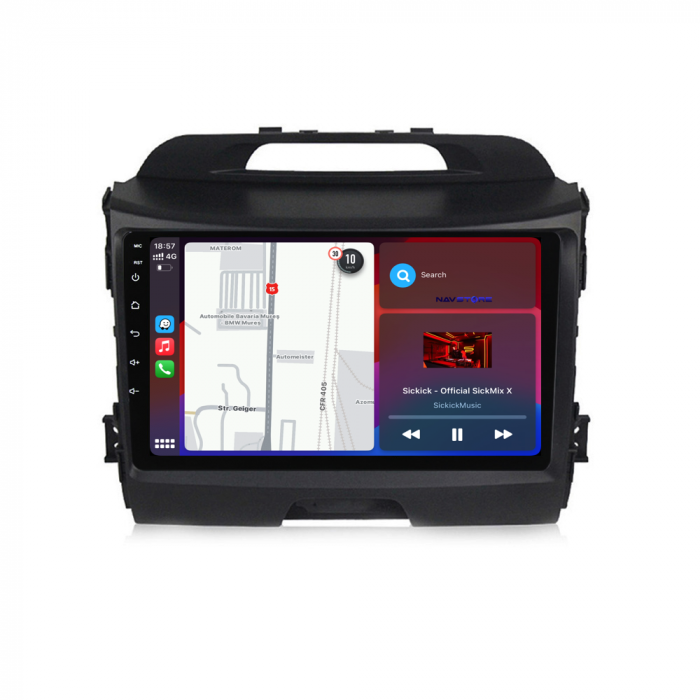 Navigatie Dedicata Kia Sportage (2010 - 2016), 9Inch, 6Gb Ram, 128Gb Stocare, Carplay [3]