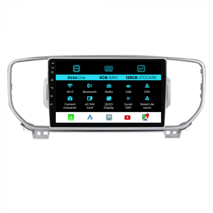 Navigatie Dedicata Kia Sportage (2016-2020), 9Inch, 6Gb Ram, 128Gb Stocare, Carplay [1]