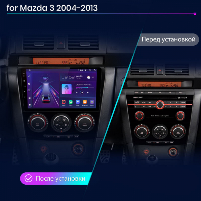 Navigatie Dedicata Mazda 3 (2003-2009), 9Inch, 8Gb Ram, 256Gb Stocare, Carplay [7]