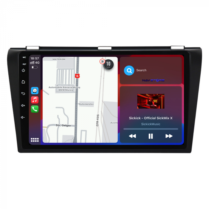 Navigatie Dedicata Mazda 3 (2003-2009), 9Inch, 8Gb Ram, 256Gb Stocare, Carplay [3]