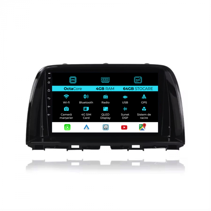 Navigatie Dedicata Mazda CX-5 (2012-2015), 9Inch, 4Gb Ram, 64Gb Stocare, CarPlay [1]