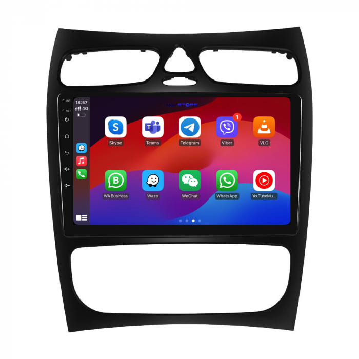 Navigatie Dedicata Mercedes C-Class W203 CLK W209 (2000 - 2005), 9Inch, 6Gb Ram, 128Gb Stocare, Carplay [4]