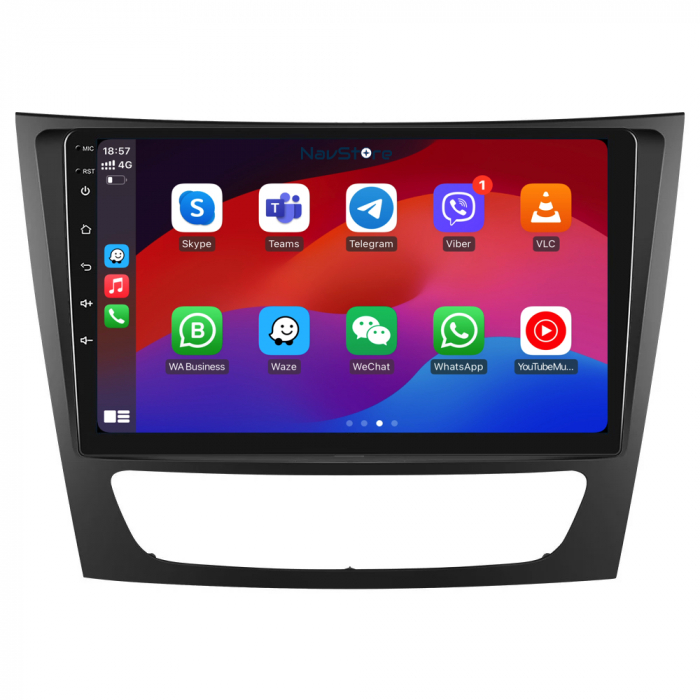 Navigatie Dedicata Mercedes Benz E-Class W211 (2002 - 2010), 9Inch, 1Gb Ram, 32Gb Stocare, Carplay [3]
