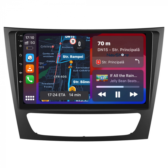 Navigatie Dedicata Mercedes Benz E-Class W211 (2002 - 2010), 9Inch, 1Gb Ram, 32Gb Stocare, Carplay [1]