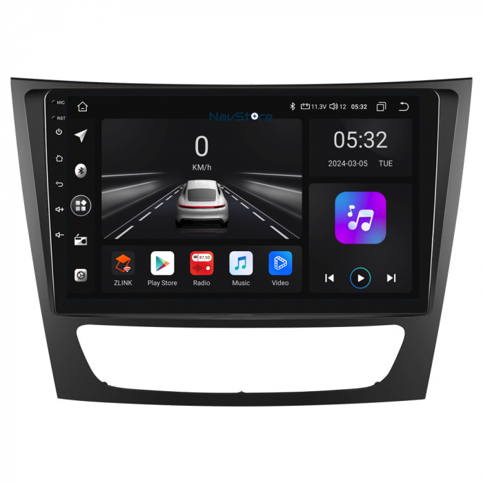 Navigatie Android Dedicata Mercedes Benz E-Class W211 (2002 - 2010), 9Inch, 4Gb Ram, 64Gb Stocare, Bluetooth, WiFi, Carplay [2]
