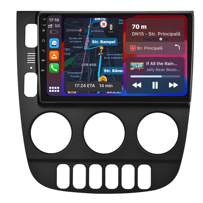 Navigatie Android Dedicata Mercedes ML W163 (1998-2005), 9Inch, 4Gb Ram, 64Gb Stocare, Bluetooth, WiFi, Carplay [4]