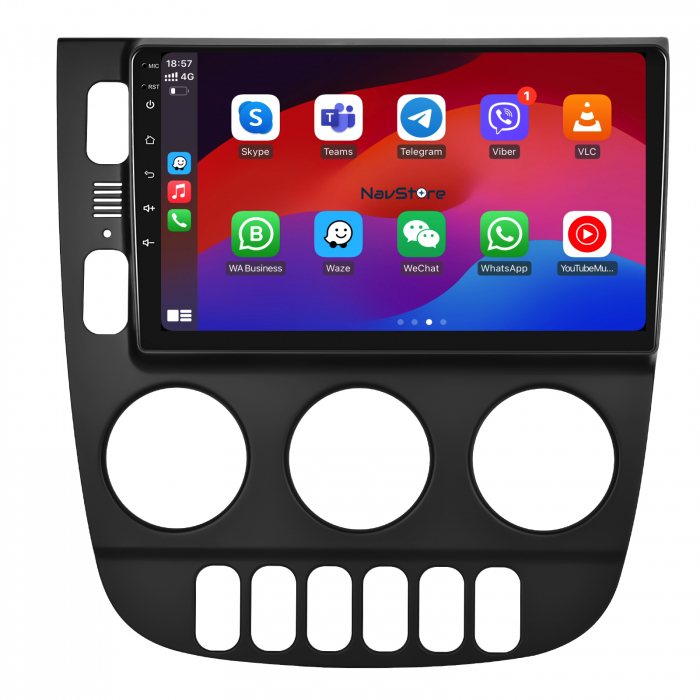Navigatie Android Dedicata Mercedes ML W163 (1998-2005), 9Inch, 4Gb Ram, 64Gb Stocare, Bluetooth, WiFi, Carplay [6]