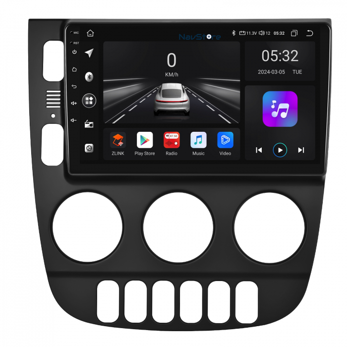 Navigatie Android Dedicata Mercedes ML W163 (1998-2005), 9Inch, 4Gb Ram, 64Gb Stocare, Bluetooth, WiFi, Carplay [2]