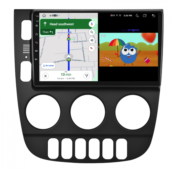 Navigatie Dedicata Mercedes ML W163 (1998-2005), 9Inch, 6Gb Ram, 128Gb Stocare, Carplay [5]