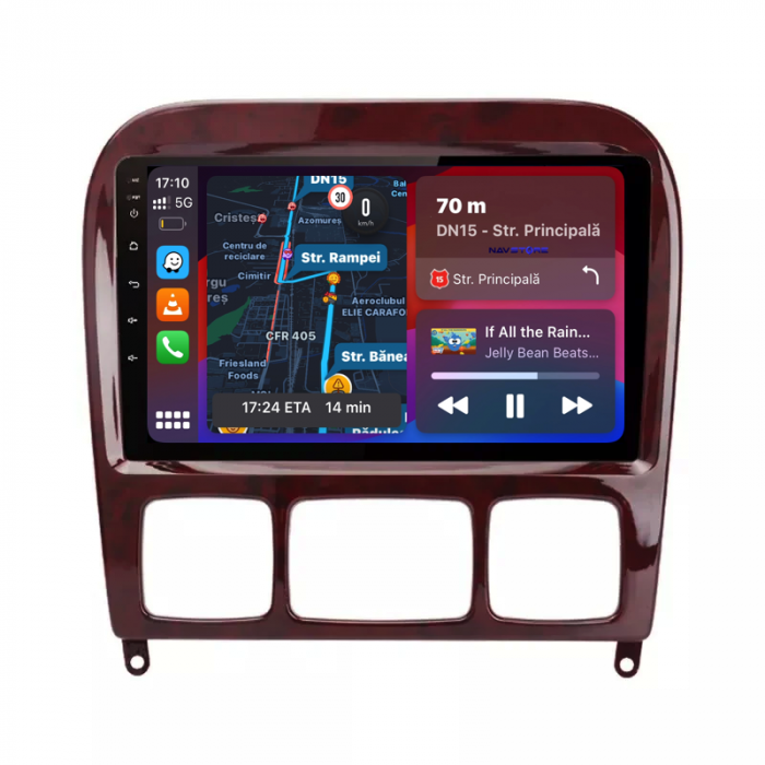 Navigatie Dedicata Mercedes S-Class W220 (1998-2005), 9Inch, 6Gb Ram, 128Gb Stocare, Carplay [2]