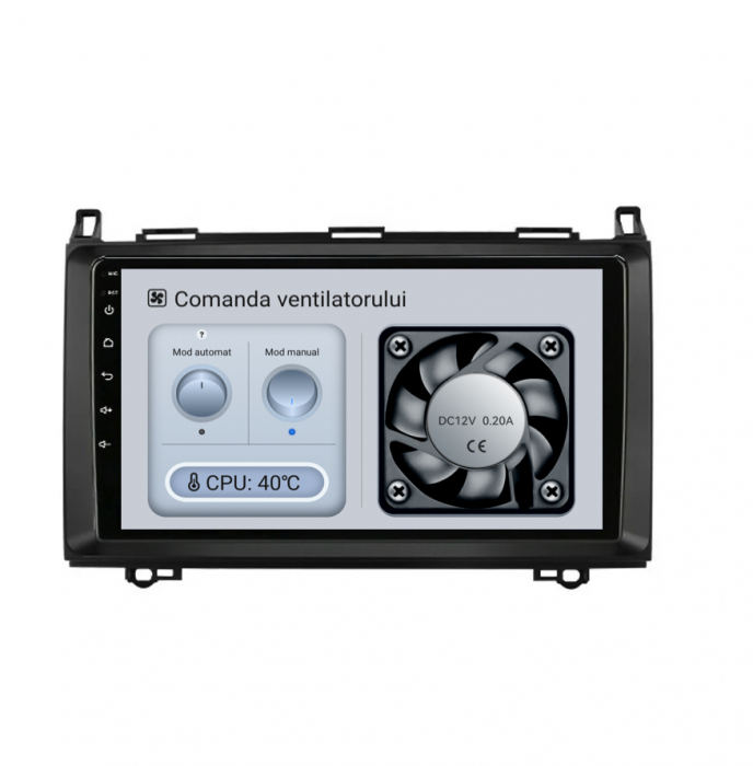 Navigatie Android Dedicata Mercedes Vito Sprinter Viano B200 A B Class (2005-2012) , 9Inch, 4Gb Ram, 64Gb Stocare, Bluetooth, WiFi, Carplay [4]