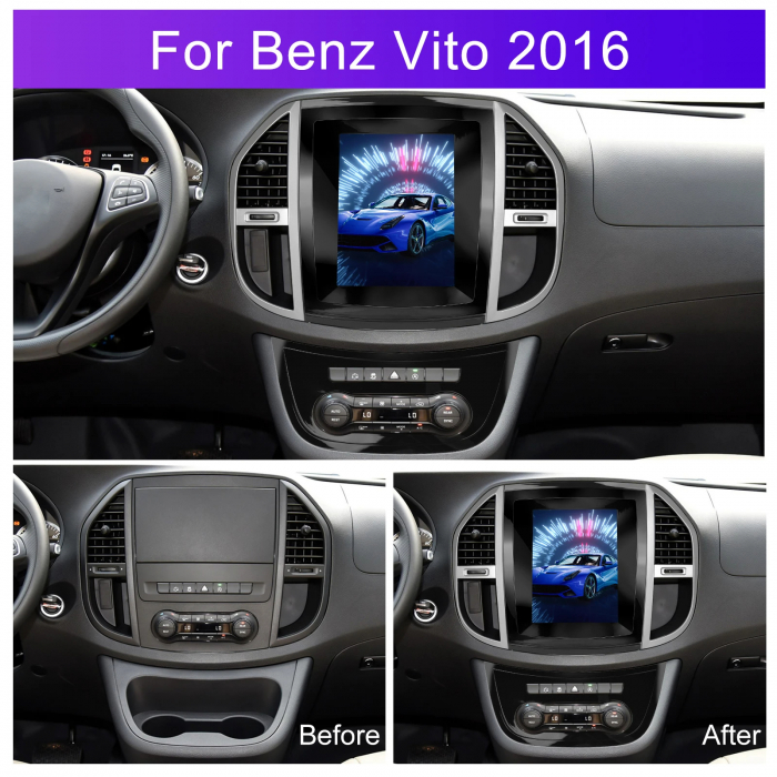 Navigatie Android Dedicata Mercedes Vito W447 (2014-2021), 9.7 Inch, 2Gb Ram, 32Gb stocare, Bluetooth, WiFi, Carplay [7]