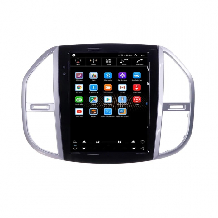 Navigatie Android Dedicata Mercedes Vito W447 (2014-2021), 9.7 Inch, 8Gb Ram, 128Gb stocare, Bluetooth, WiFi, Carplay [3]
