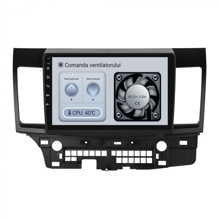 Navigatie Android Dedicata Mitsubishi Lancer (2007-2013), 9Inch, 4Gb Ram, 64Gb Stocare, Bluetooth, WiFi, Carplay [4]