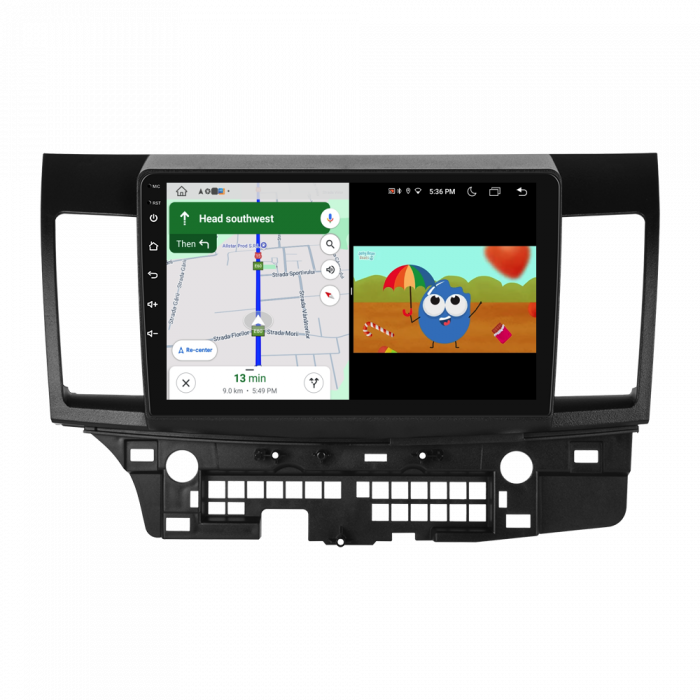 Navigatie Dedicata Mitsubishi Lancer (2007-2013), 9Inch, 6Gb Ram, 128Gb Stocare, Carplay [5]