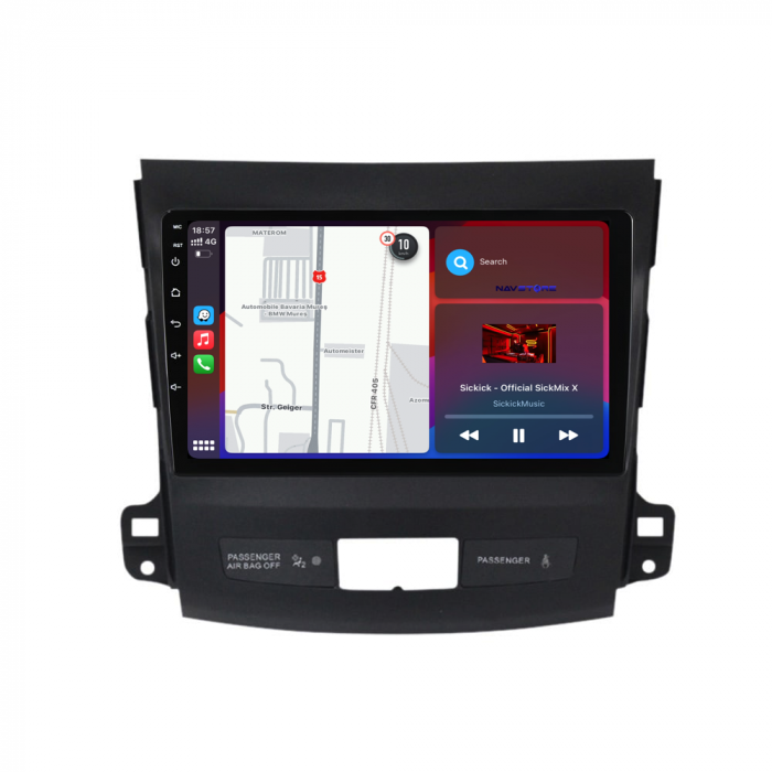 Navigatie Dedicata Mitsubishi Outlander (2005-2011), 9Inch, 6Gb Ram, 128Gb Stocare, Carplay [3]