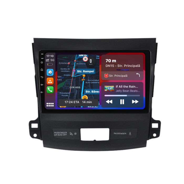 Navigatie Dedicata Mitsubishi Outlander (2005-2011), 9Inch, 6Gb Ram, 128Gb Stocare, Carplay [2]