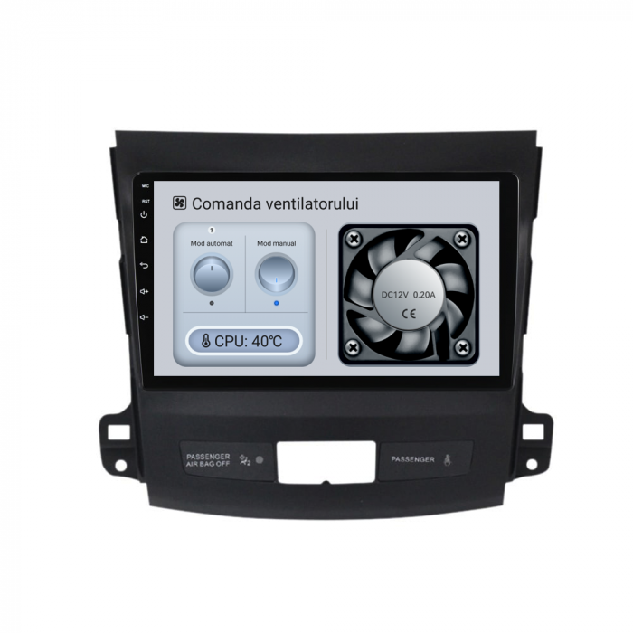 Navigatie Dedicata Mitsubishi Outlander (2005-2011), 9Inch, 6Gb Ram, 128Gb Stocare, Carplay [6]
