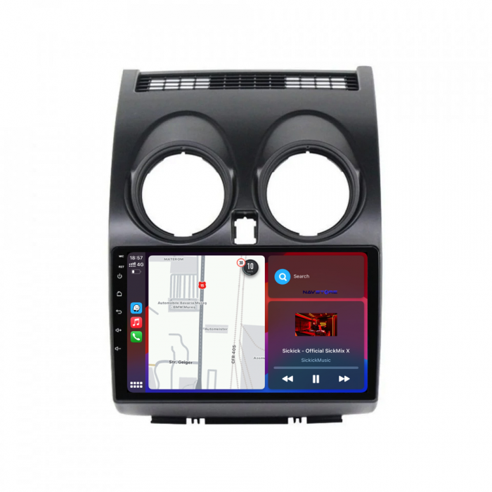 Navigatie Dedicata Nissan Qashqai J10 (2007-2013), 9Inch, 1Gb Ram, 32Gb Stocare, Carplay [3]