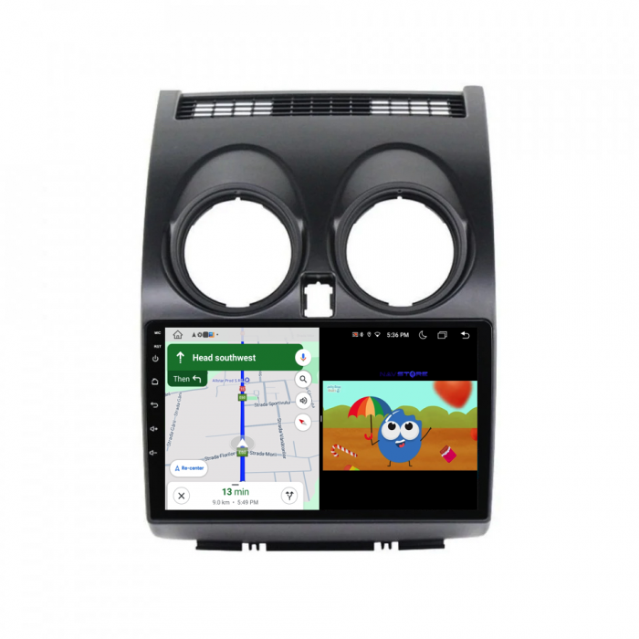 Navigatie Dedicata Nissan Qashqai J10 (2007-2013), 9Inch, 1Gb Ram, 32Gb Stocare, Carplay [5]