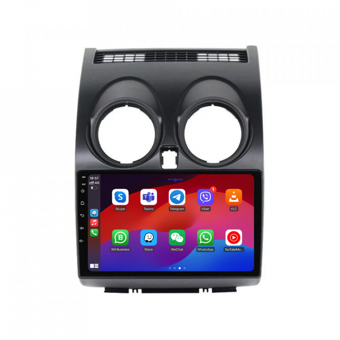 Navigatie Dedicata Nissan Qashqai J10 (2007-2013), 9Inch, 1Gb Ram, 32Gb Stocare, Carplay [4]