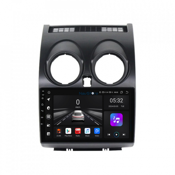 Navigatie Android Dedicata Nissan Qashqai J10 (2007-2013), 9Inch, 4Gb Ram, 64Gb Stocare, Bluetooth, WiFi, Carplay [2]