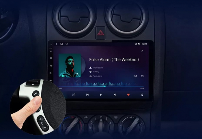 Navigatie Android Dedicata Nissan Qashqai J10 (2007-2013), 9Inch, 4Gb Ram, 64Gb Stocare, Bluetooth, WiFi, Carplay [10]