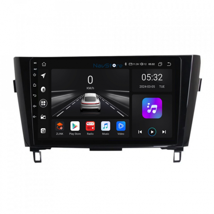 Navigatie Android Dedicata Nissan Qashqai J11, X Trail T32 (2013-2021), 10Inch, 4Gb Ram, 64Gb Stocare, Bluetooth, WiFi, Carplay [2]