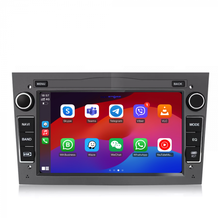 Navigatie Android Dedicata Opel, 7Inch, 4Gb Ram, 64Gb stocare, Carplay, Gri [3]