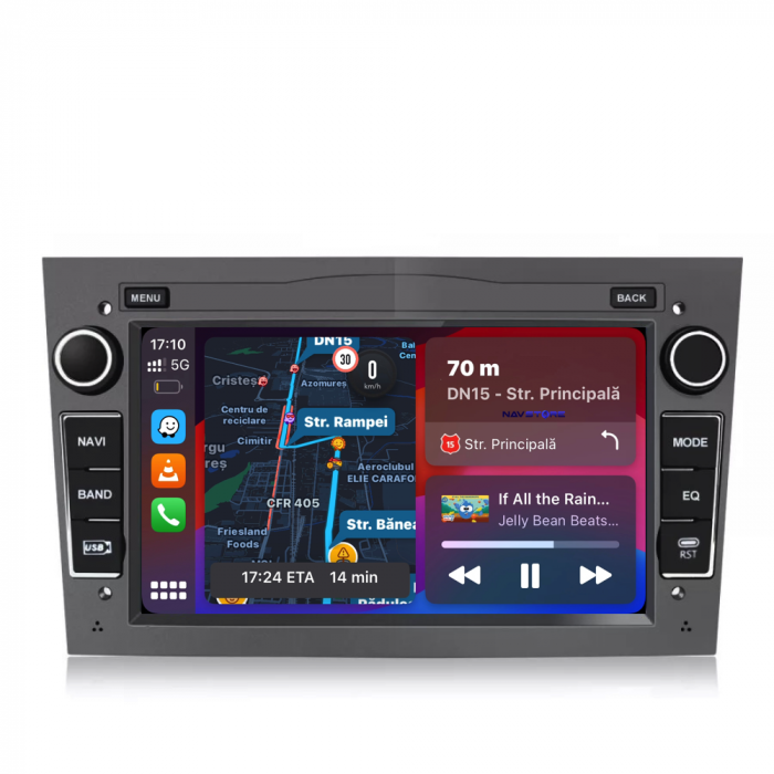 Navigatie Android Dedicata Opel, 7Inch, 4Gb Ram, 64Gb stocare, Carplay, Gri [1]