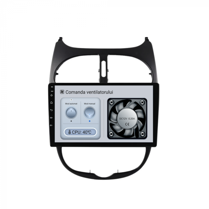 Navigatie Dedicata Peugeot 206 (2001-2008), 9Inch, 6Gb Ram, 128Gb Stocare, Carplay [6]