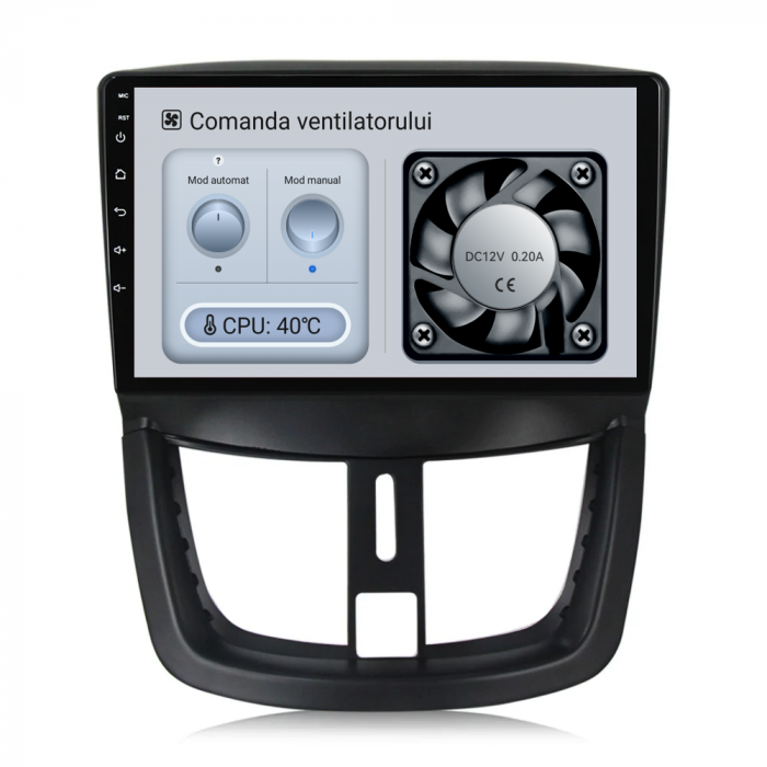 Navigatie Dedicata Peugeot 207 (2006-2015), 9Inch, 6Gb Ram, 128Gb Stocare, Carplay [6]