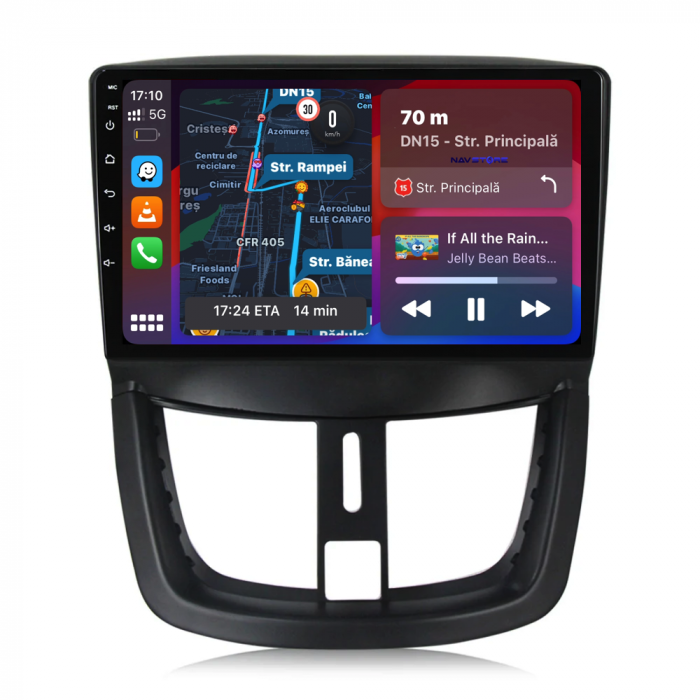 Navigatie Dedicata Peugeot 207 (2006-2015), 9Inch, 6Gb Ram, 128Gb Stocare, Carplay [2]