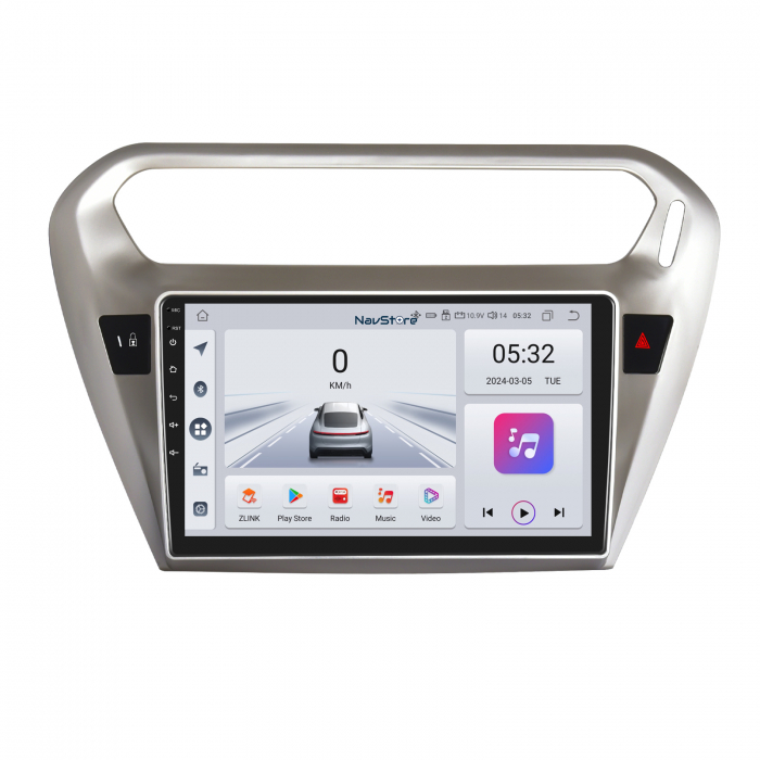 Navigatie Android Dedicata Peugeot 301, Citroen C-Elysee (2013-2018), 9Inch, 4Gb Ram, 64Gb Stocare, Bluetooth, WiFi, Carplay [1]