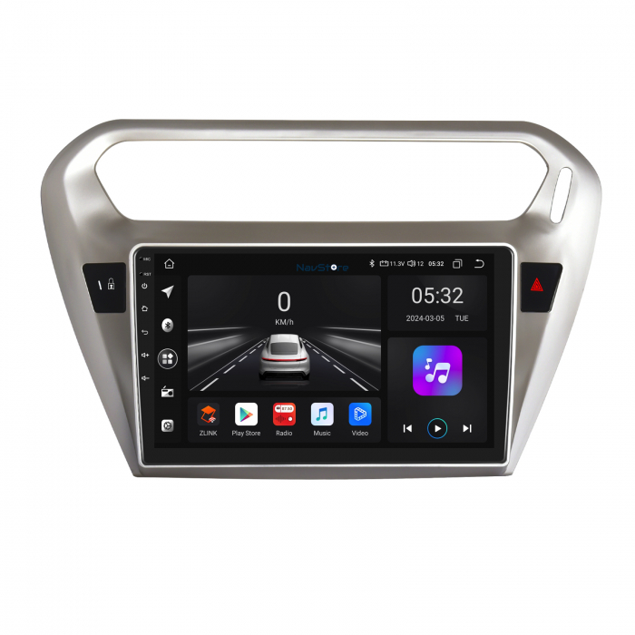 Navigatie Android Dedicata Peugeot 301, Citroen C-Elysee (2013-2018), 9Inch, 4Gb Ram, 64Gb Stocare, Bluetooth, WiFi, Carplay [2]
