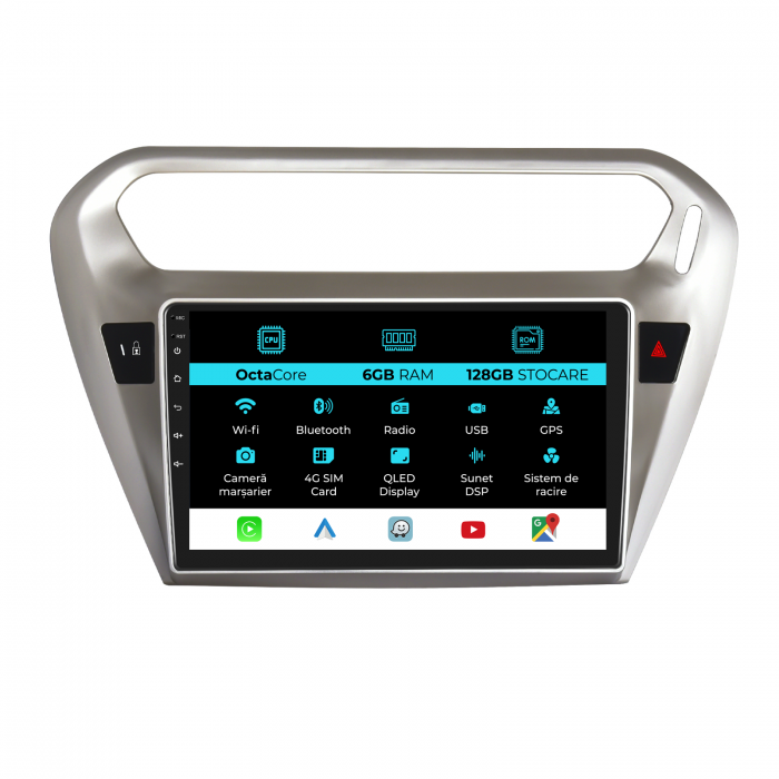 Navigatie Dedicata Peugeot 301, Citroen C-Elysee (2013-2018), 9Inch, 6Gb Ram, 128Gb Stocare, Carplay [1]