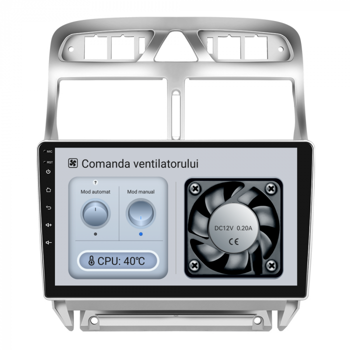 Navigatie Dedicata Peugeot 307 (2000-2013), 9Inch, 6Gb Ram, 128Gb Stocare, Carplay [6]