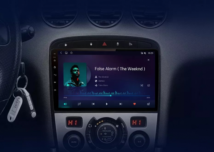 Navigatie Android Dedicata Peugeot 308/408 (2008-2013), 9Inch, 4Gb Ram, 64Gb Stocare, Bluetooth, WiFi, Carplay [11]