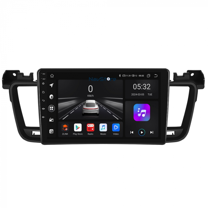 Navigatie Android Dedicata Peugeot 508 (2010-2018), 9Inch, 4Gb Ram, 64Gb Stocare, Bluetooth, WiFi, Carplay [2]