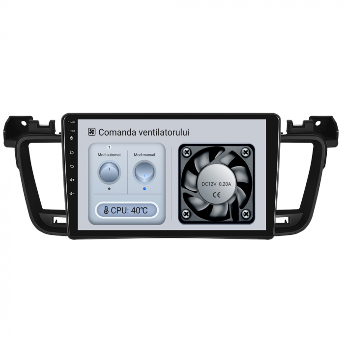 Navigatie Android Dedicata Peugeot 508 (2010-2018), 9Inch, 4Gb Ram, 64Gb Stocare, Bluetooth, WiFi, Carplay [3]